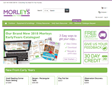 Tablet Screenshot of morleysearlyyears.co.uk